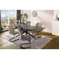 Kép 4/9 - CAMPUS asztal 160(+80)cm - Antracit KERÁMIA