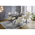 Kép 7/9 - CAMPUS asztal 160(+80)cm - Antracit KERÁMIA