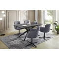 Kép 9/9 - CAMPUS asztal 160(+80)cm - Antracit KERÁMIA