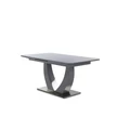Kép 8/11 - ULM asztal 160(+40)cm - Magasfényű Szürke