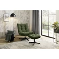 Kép 2/2 - KASPER relax fotel lábtartóval - 426-03 Zöld