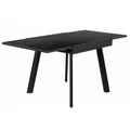 Kép 2/6 - DIAZ asztal 80x80(+80)cm - Sötétszürke márvány színben
