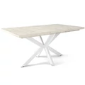 Kép 1/2 - DOROTHY asztal 160(+40)cm - Justus Tölgy / Fehér