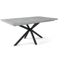Kép 1/2 - SUZY asztal 160(+40)cm - Frizo Szürke / Fekete