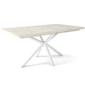 Kép 1/2 - SUZY asztal 160(+40)cm - Justus Tölgy / Fehér