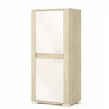 Kép 1/3 - CORTINA 60-as 2 kisajtós komód elem BALOS - Cotta Cremona / Magasfényű Beige (C10)