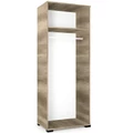 Kép 2/4 - GALAXY G6 ruhás tükrös elem 80 cm - Canyon Tölgy / Rusztik Fehér