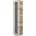 Kép 1/2 - POLLY vitrines polcos elem 42 cm JOBBOS - Canyon Tölgy / Szürke