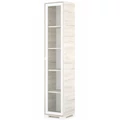 Kép 1/3 - POLLY vitrines polcos elem 42 cm JOBBOS - Justus Tölgy / Fehér