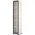 Kép 1/3 - POLLY vitrines polcos elem 42 cm JOBBOS - Justus Tölgy / Fekete