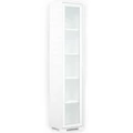 Kép 1/4 - POLLY vitrines polcos elem 42 cm BALOS - Rusztik Fehér / Fehér