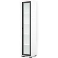 Kép 1/4 - POLLY vitrines polcos elem 42 cm JOBBOS - Rusztik Fehér / Fekete