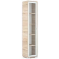 Kép 1/2 - POLLY vitrines polcos elem 42 cm BALOS - Sonoma Tölgy / Szürke