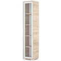 Kép 1/2 - POLLY vitrines polcos elem 42 cm JOBBOS - Sonoma Tölgy / Szürke
