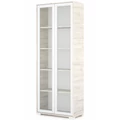 Kép 1/3 - POLLY vitrines polcos elem 80 cm - Justus Tölgy / Fehér