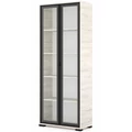 Kép 1/3 - POLLY vitrines polcos elem 80 cm - Justus Tölgy / Fekete