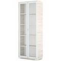Kép 1/3 - POLLY vitrines polcos elem 80 cm - Justus Tölgy / Szürke