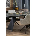 Kép 13/16 - ARMANI asztal 165(+76)cm - Fekete márvány