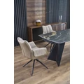 Kép 15/16 - ARMANI asztal 165(+76)cm - Fekete márvány