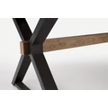 Kép 8/13 - BARON asztal 200(+150)cm - Dió / Fekete