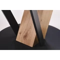 Kép 11/18 - FANIS 120(+40)cm körasztal - Natúr / Fekete