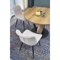 Kép 4/18 - FANIS 120(+40)cm körasztal - Natúr / Fekete