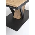 Kép 14/18 - FANIS asztal 160(+60)cm - Natúr / Fekete