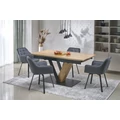 Kép 3/18 - FANIS asztal 160(+60)cm - Natúr / Fekete