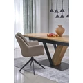 Kép 9/18 - FANIS asztal 160(+60)cm - Natúr / Fekete