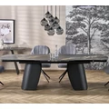 Kép 1/19 - FORUM asztal 180(+80)cm - Fekete márvány