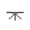 Kép 17/22 - PLATAN asztal 140(+40)cm - Fehér márvány / Fekete