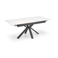 Kép 18/22 - PLATAN asztal 140(+40)cm - Fehér márvány / Fekete