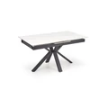 Kép 22/22 - PLATAN asztal 140(+40)cm - Fehér márvány / Fekete