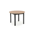 Kép 4/16 - RINGO 102(+40)cm körasztal - Artisan Tölgy / Fekete