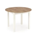 Kép 13/14 - RINGO 102(+40)cm körasztal - Artisan Tölgy / Fehér