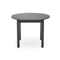 Kép 14/15 - RINGO 102(+40)cm körasztal - Fekete / Fekete