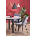 Kép 7/8 - RINGO 102(+40)cm körasztal - Kasmír / Fekete