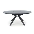 Kép 11/14 - VERTIGO 130(+50)cm körasztal - Fekete márvány / Fekete