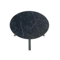 Kép 3/14 - VERTIGO 130(+50)cm körasztal - Fekete márvány / Fekete