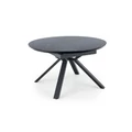 Kép 5/14 - VERTIGO 130(+50)cm körasztal - Fekete márvány / Fekete