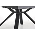 Kép 12/17 - VERTIGO 130(+50)cm körasztal - Fehér márvány / Fekete