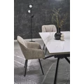 Kép 8/16 - VITORINO asztal 160(+60)cm - Fehér márvány / Fekete