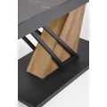 Kép 8/16 - VOLANT asztal 160(+40)cm - Fekete márvány / Arany Tölgy
