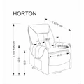 Kép 16/16 - HORTON automata TV fotel, felállás segítővel - Bézs szövet
