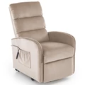 Kép 1/15 - MARONI automata TV fotel, felállás segítővel - Bézs bársony szövet