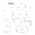 Kép 12/12 - SHELL relax fotel - Szürke szövet