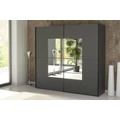 Kép 2/8 - .ASCONA 8XGGA102 219 cm tolóajtós gardrób TÜKÖRREL - Grafit
