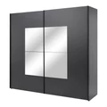 Kép 3/8 - .ASCONA 8XGGA102 219 cm tolóajtós gardrób TÜKÖRREL - Grafit