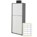 Kép 3/4 - RIOMA NEW TYP 07 Polcos szekrény - Grafit / Fehér