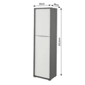 Kép 4/4 - RIOMA NEW TYP 08 polcos szekrény - Grafit / Fehér